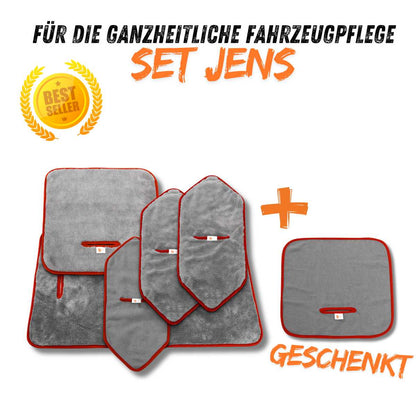 Set Jens - 5 Tücher für eine ganzheitliche Fahrzeugpflege