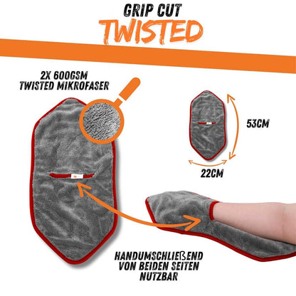 Grip Cut Twisted - vielseitiger Trockenhandschuh 53x22cm